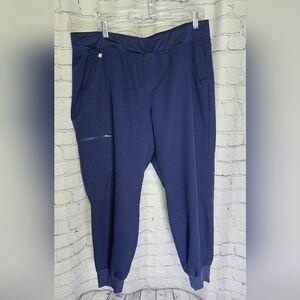 FIGS Technical Collection Blue Scrub Jogger Pants Size XL‎ P